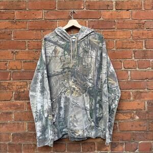 real tree no logo camo hoodie XXL